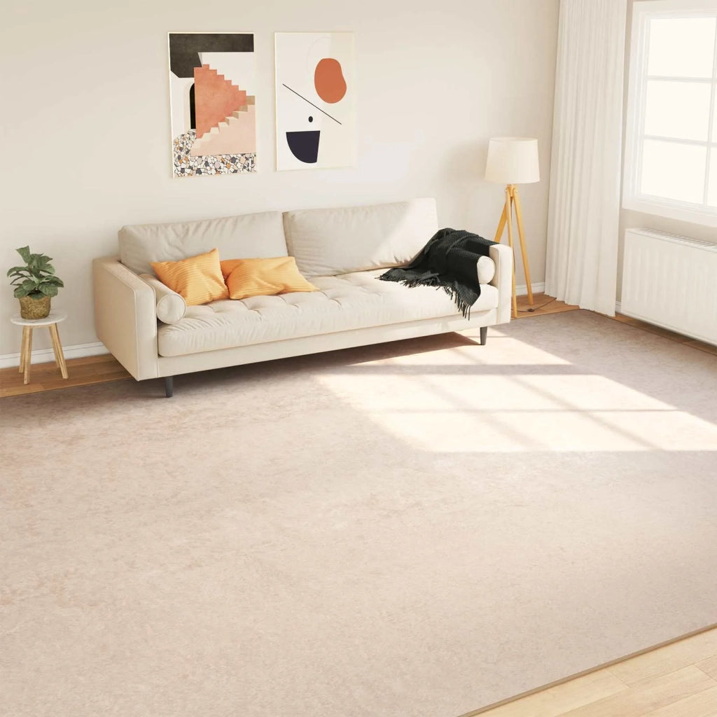 Runner Tappeto MARSA Crema 300 x 400 cm Poliestere e PVC 42023071