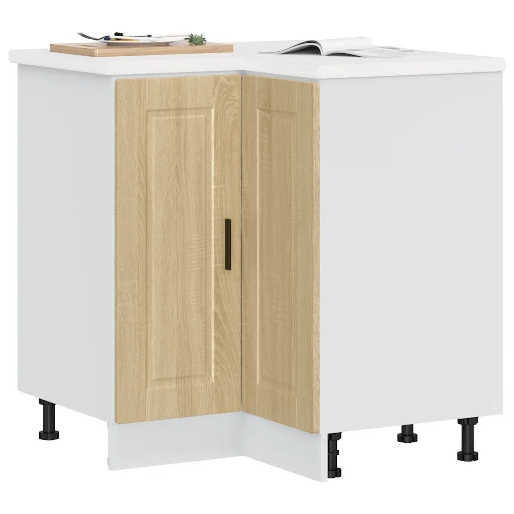 vidaXL Base ad Angolo Cucina Porto Rovere Sonoma in Legno Multistrato