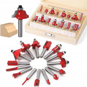 Set Frese per Legno Rosfix WoodCut Pro 15 – Trascinatore 8mm | Lame in Carburo di Tungsteno | Per Fresatrice Verticale