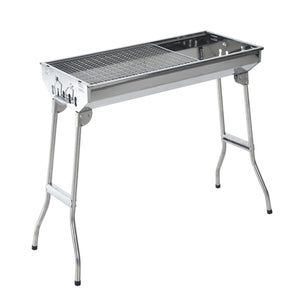 Barbecue a Carbone Carbonella Portatile e Pieghevole in Acciaio Inox