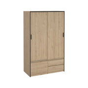 Armadio multiuso grande Bedollo, Mobile multifunzionale, Mobiletto scarpiera, Guardaroba porta scarpe, 121x60 h200 cm, Rovere