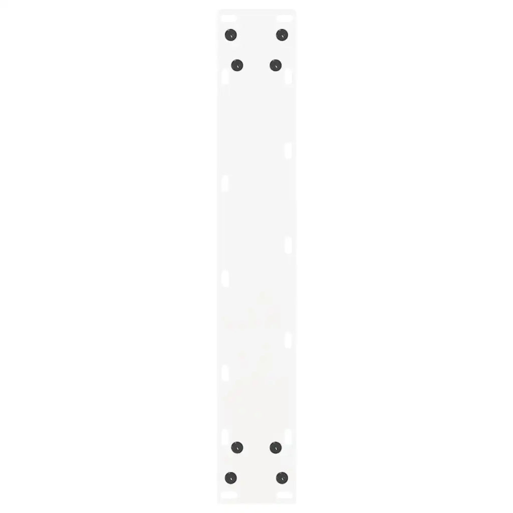 Gambe per tavolo da pranzo a forma di U 2 pz bianche 50x(72-73) cm in acciaio 4013177