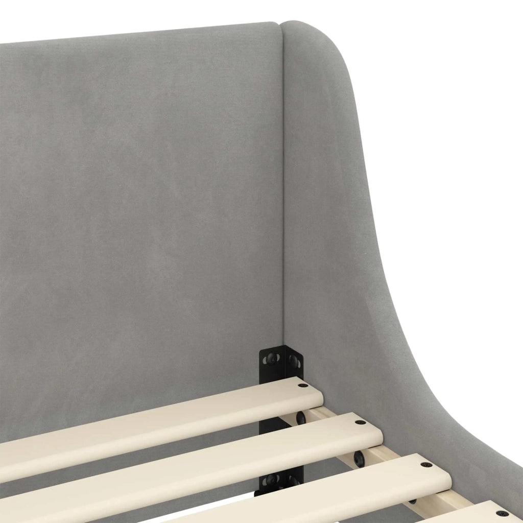 Struttura letto bambini con testata Grigio chiaro 80 x 160 cm