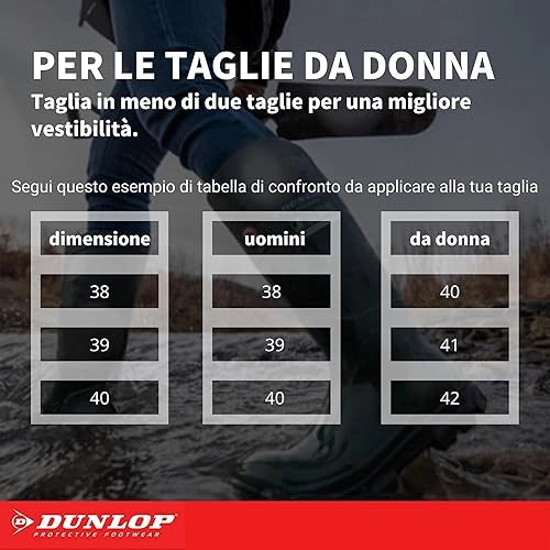 STIVALE PVC GINOCCHIO DANE DUNLOP - VERDE 44- 1 paia