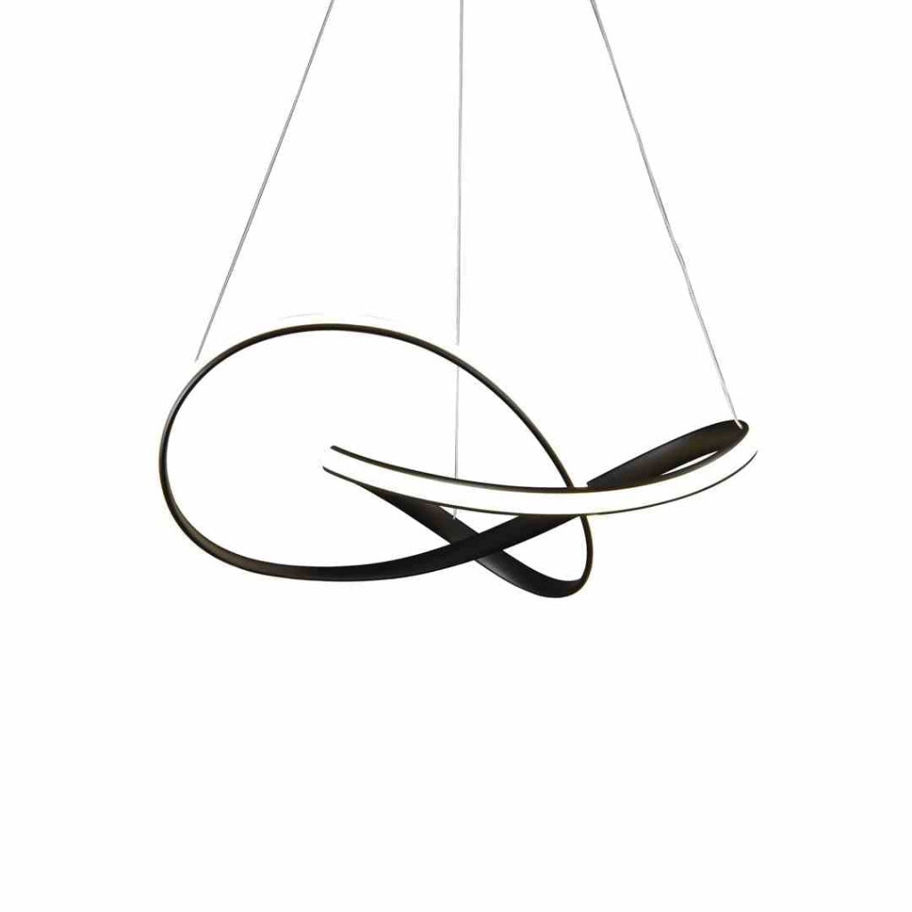 Lampadario sospeso LED Milagro Cappio Ø60 nero 36W 4000K