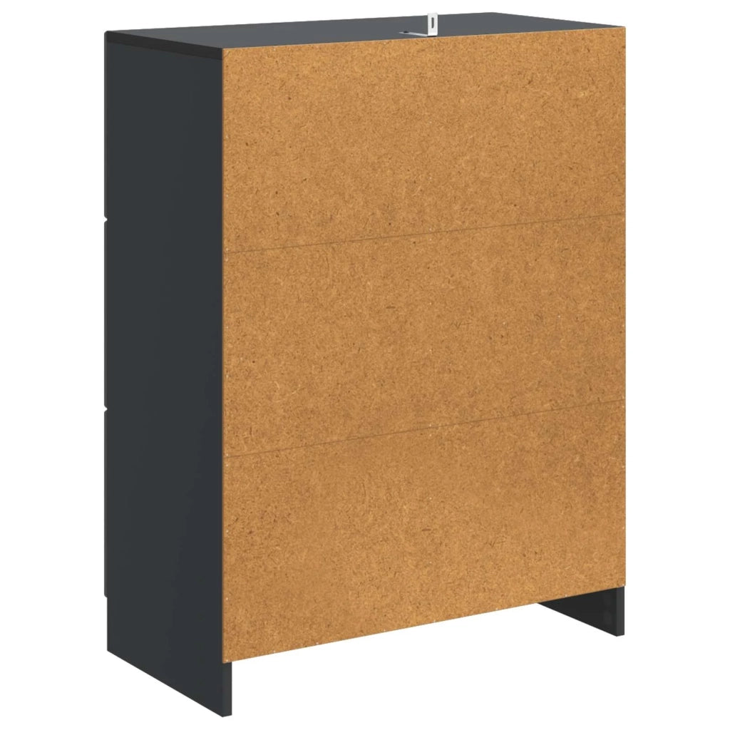 Credenza Nero 66 x 34,5 x 87 cm Legno ingegnerizzato 895776
