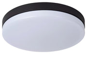 Plafoniera bagno LED 36W 40cm rotonda nera Lucide Biskit