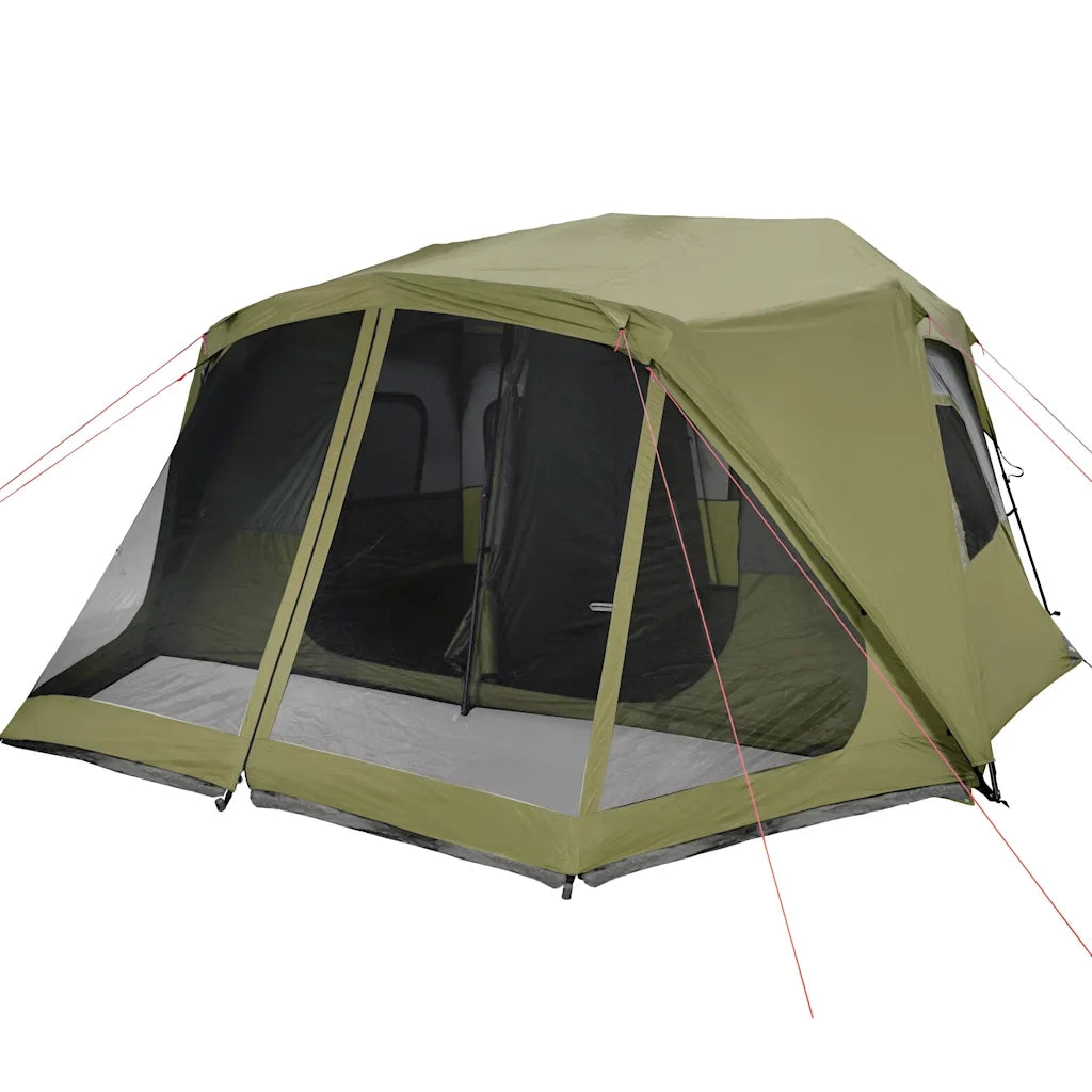 Tenda Campeggio 10 Persone-Tenda per Escursionismo Verde Rilascio Rapido Impermeabile