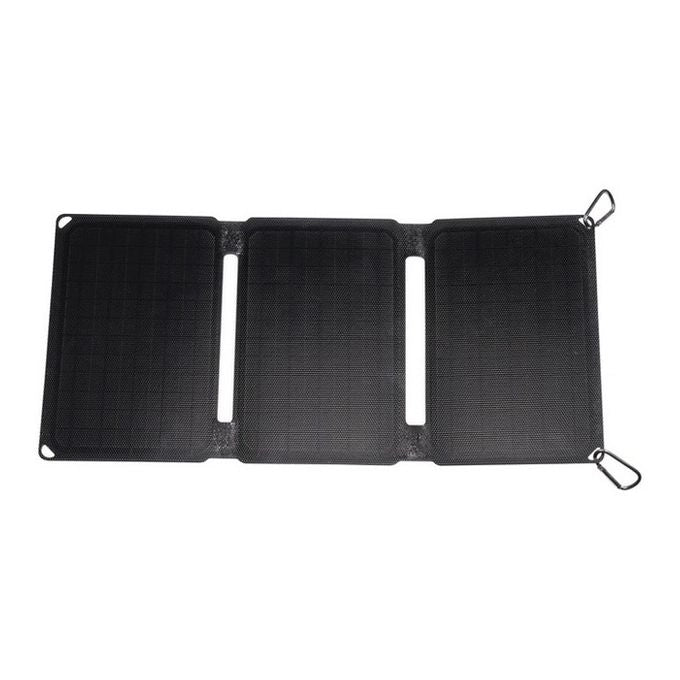 Denver 117250200000 SOP-10200 Pannello Solare Portatile Pieghevole 20 W con Uscita USB-C e DC 5-18 V colore Nero