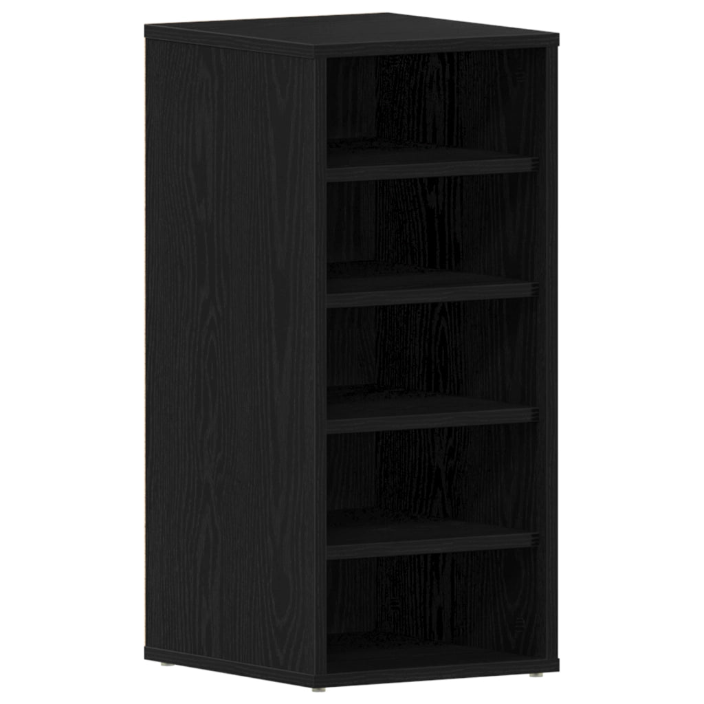 Armadio porta scarpe  Nero Quercia 32x35x70 cm in legno ingegnerizzato
