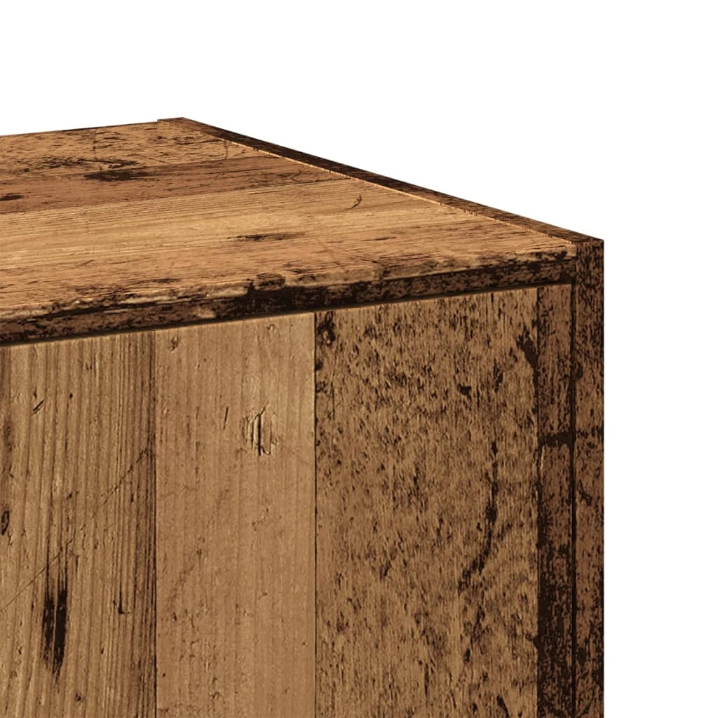 Mobiletto da farmacia vintage mobile contenitore 40 x 41 x 174 cm stile classico uso ufficio legno ingegnerizzato legno invecchiato 02_0055674