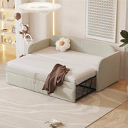 Divano letto estensibile - Xylo - 90/180x190 cm - Beige - Imbottito