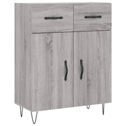 Credenza | Madia | Buffet da pranzo | Armadio da pranzo Grigio Sonoma 69,5x34x90 cm in Legno Multistrato