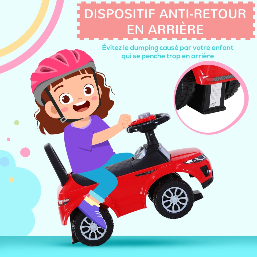 Portagiochi per Bambini con Klaxon e Contenitore ¨C Zephmum ¨C Rosso