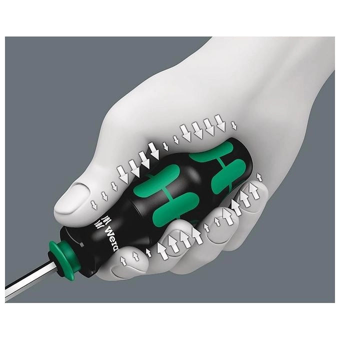 Wera 05073240001 Kraftform Kompakt 28 Set di cacciavite con impugnatura ergonomica e magazzino integrato per 6 punte colore Nero