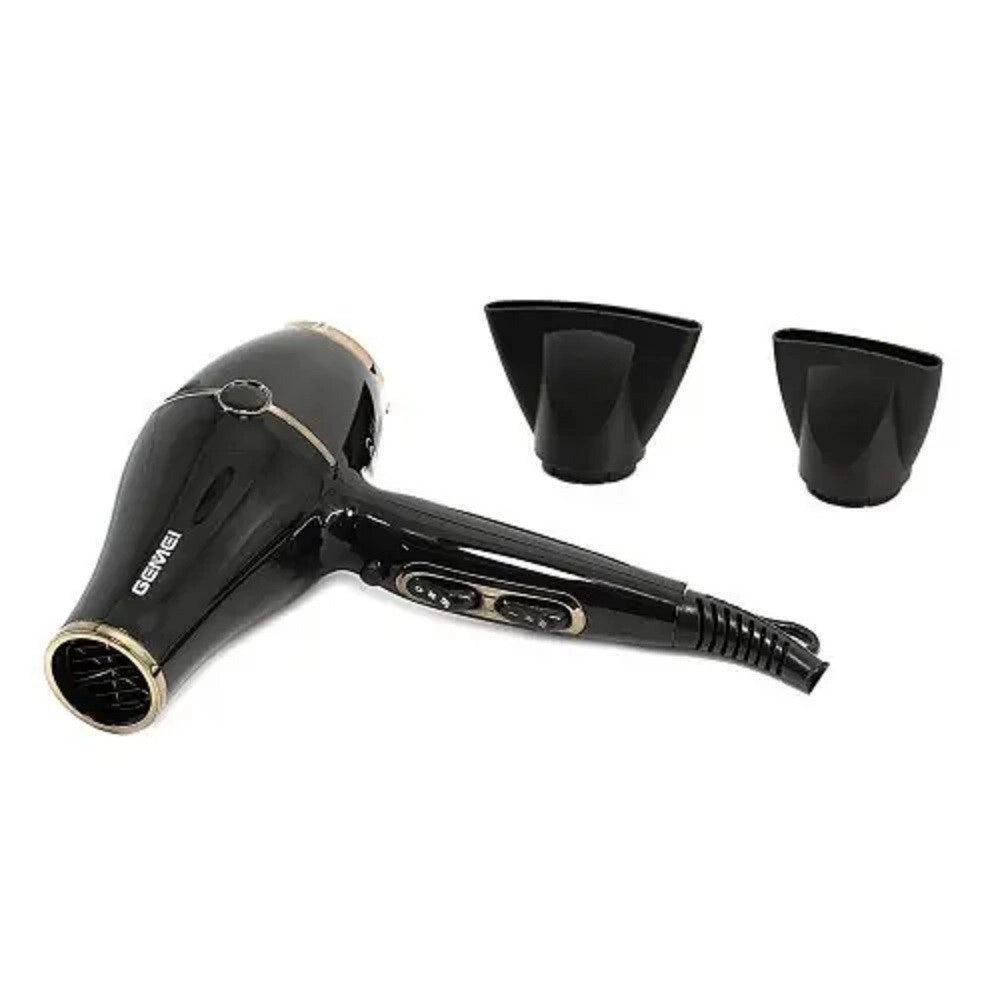 Trade Shop - Asciugacapelli Phon Professionale Motore Ac 2200 Watt 3 Velocità 2 Ugelli Gm-120 -