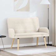 Divano a 2 Posti Crema 115 x 61 x 87 cm Bouclé 42028924