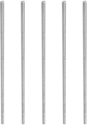 Bouti in acciaio inossidabile 304 - 5 pezzi - M4 x 180 mm - a vite a riga completa - vite a buola - colore argento - vite a buola in alluminio esterno