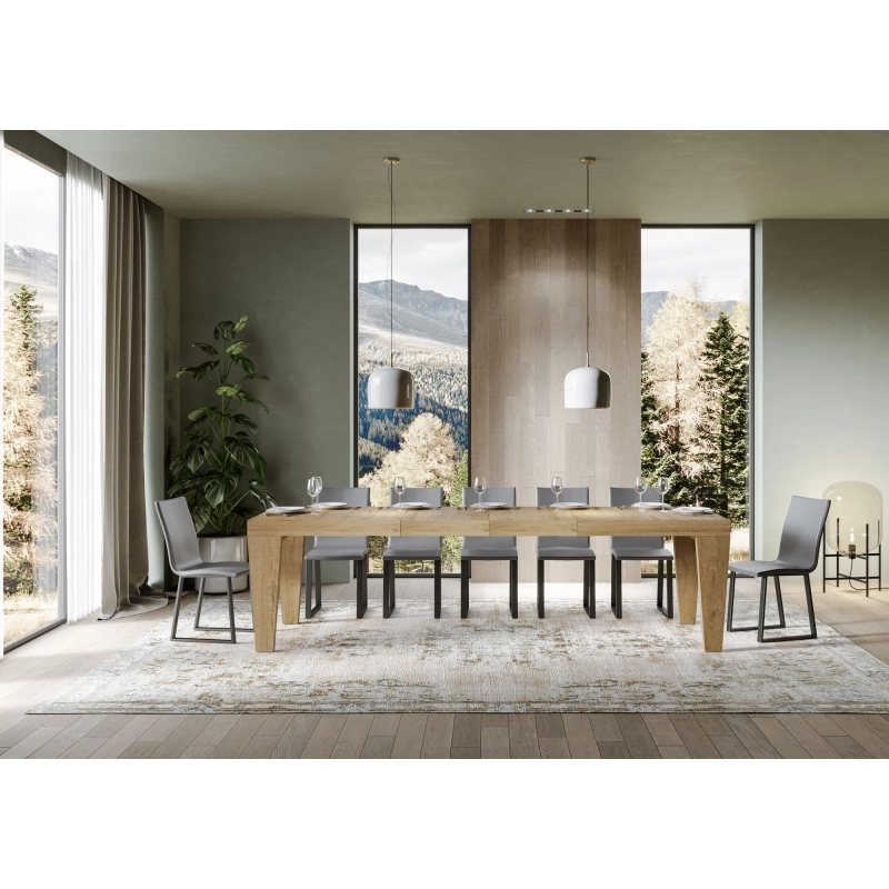 Tavolo allungabile 90x180/284 cm Spimbo Premium - Quercia Natura