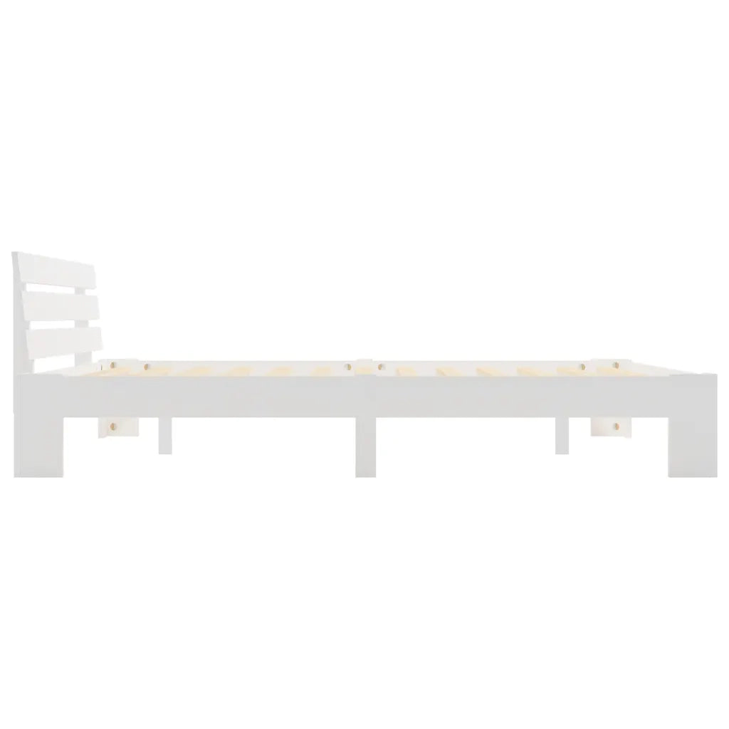 Giroletto senza Materasso Bianco 180x200 cm Legno Massello Pino 283159
