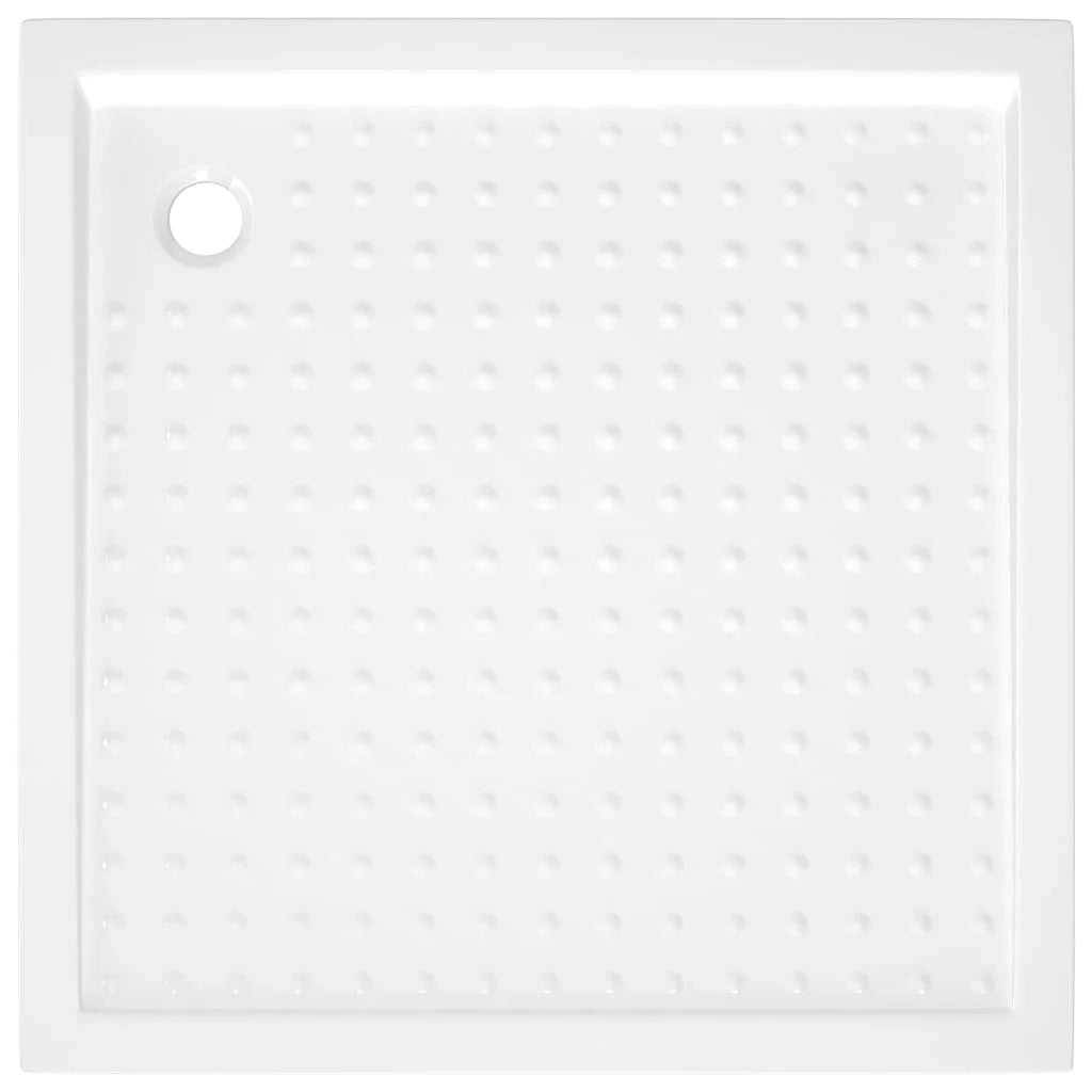 Piatto doccia con gommini piatto doccia piatto doccia bagno interno casa antiruggine antiumidità 80x80x4 cm ABS bianco 02_0001944