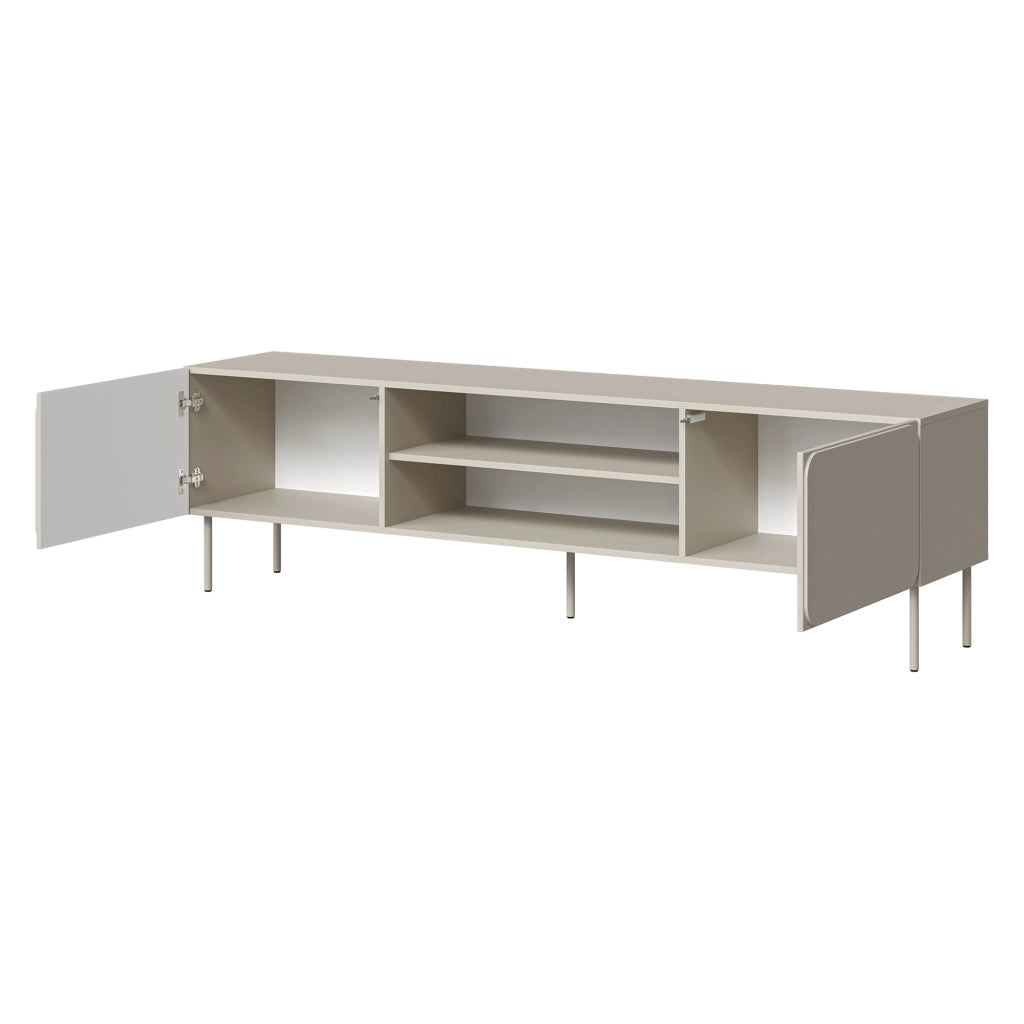Cesara, Mobile Porta tv un Ripiano, 200x42x57h cm Beige