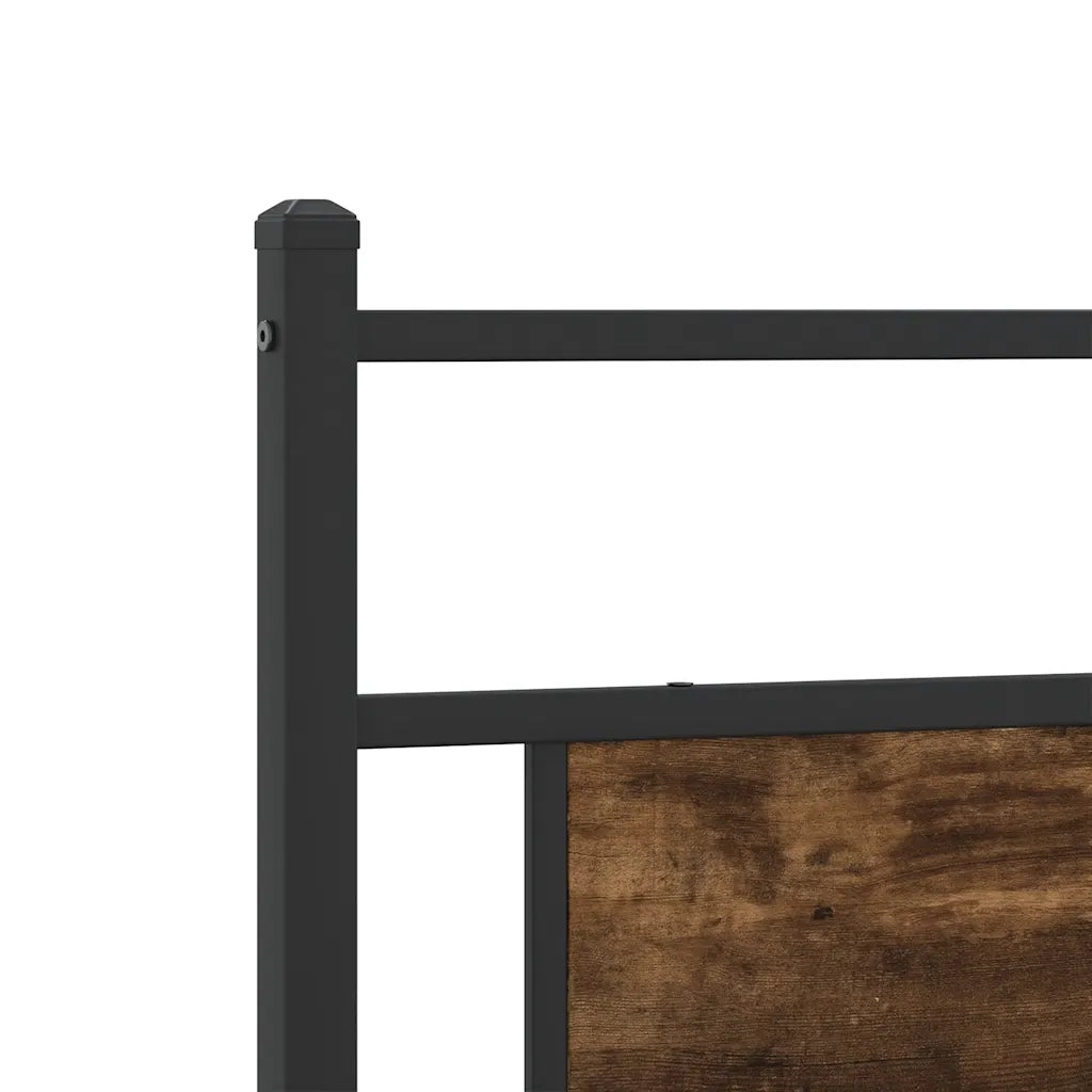vidaXL Giroletto senza Materasso Rovere Fumo 107x203 cm in Truciolato