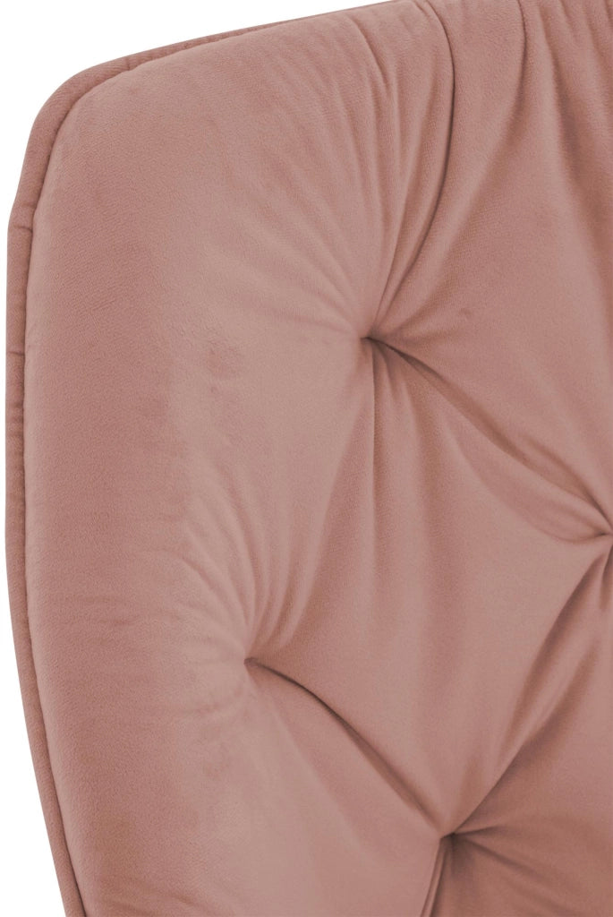 Sedia Tanna in velluto Rosa