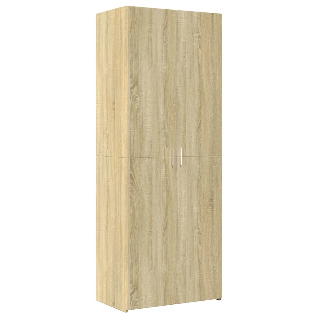 vidaXL Credenza Rovere Sonoma 70x42,5x185 cm in Legno Multistrato