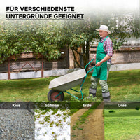 Set 4 ruote complete 3.00-4 HT2046 per carrelli a mano carriole portasacchi