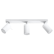 Plafoniera Pure Lume TORQUE 3 faretti bianco cromo