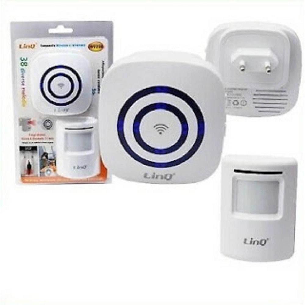 Trade Shop - Campanello Wireless Senza Fili 38 Melodie Sensore Infrarossi Per Case Uffici W0256 -