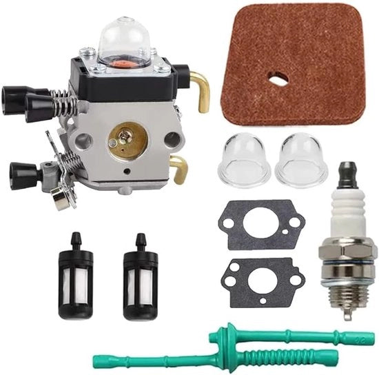 Adatto per Van da applicare su carburatore per STIHL FS38 FS45 FS46 FS45C FS46C FS55C FS55 FS55R FS55RC FS74 FS75 FS80, set di ricambio per carburatore per cesoie per giardino C1Q-S97