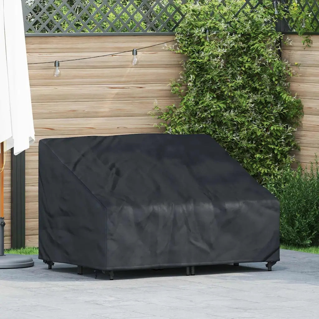 vidaXL Copertura per panchina da giardino 130 x 95 x 40 / 80 cm