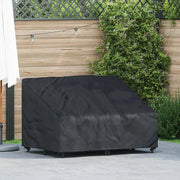 vidaXL Copertura per panchina da giardino 130 x 95 x 40 / 80 cm