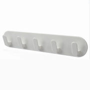 Trade Shop - Appendiabiti 5 Ganci Posti Adesivo A Parete Casa Cucina Bagno Attaccapanni 79340 -