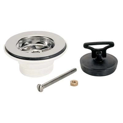 PILETTA LAVELLO INOX - PP 11/2F + TAPPO- 5 pezzi