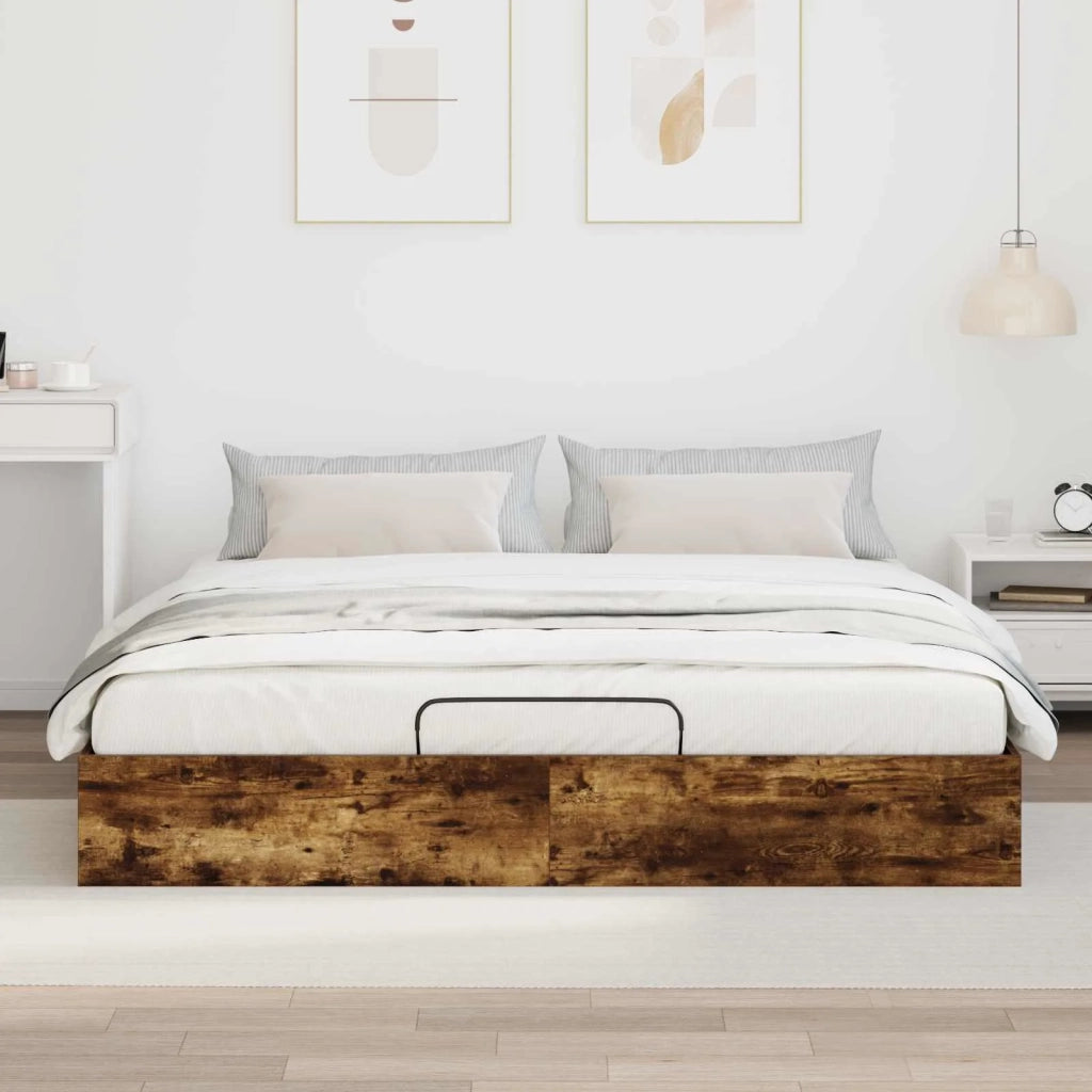 Letto ottomano Quercia Affumicata 203 x 160 x 25 cm 3409217