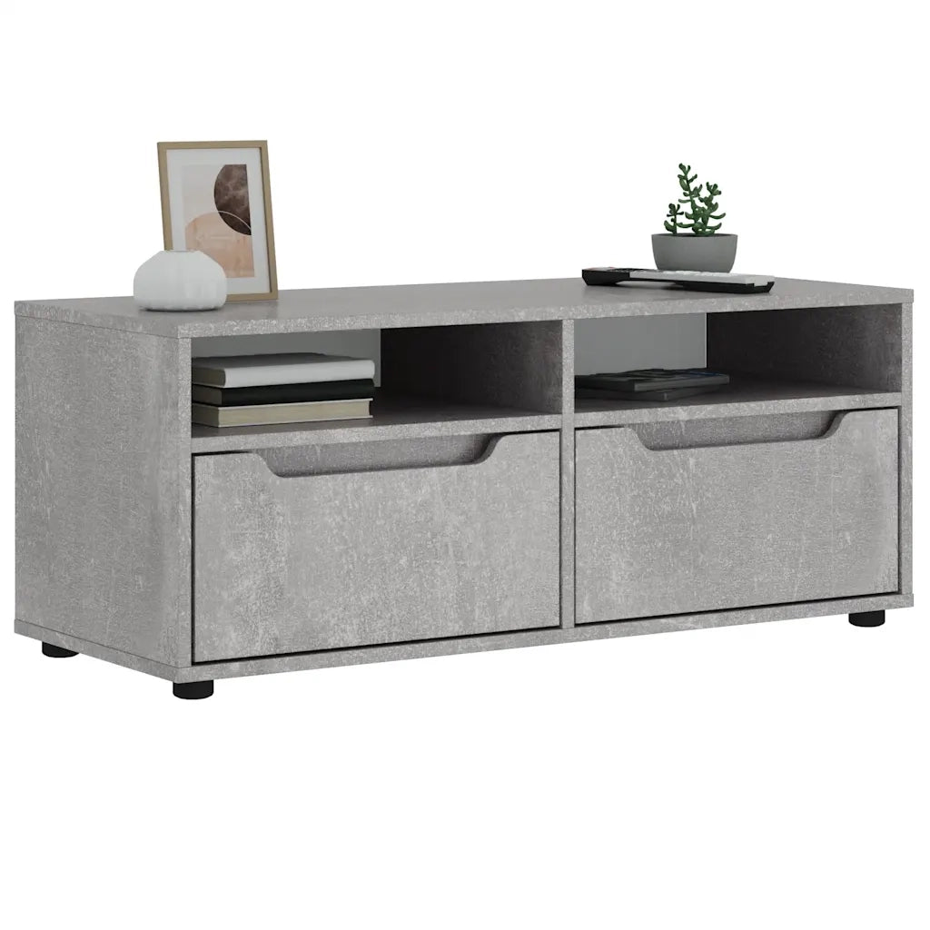 Mobile TV VISNES Grigio Cemento 100x40x38 cm Legno Multistrato 4108294