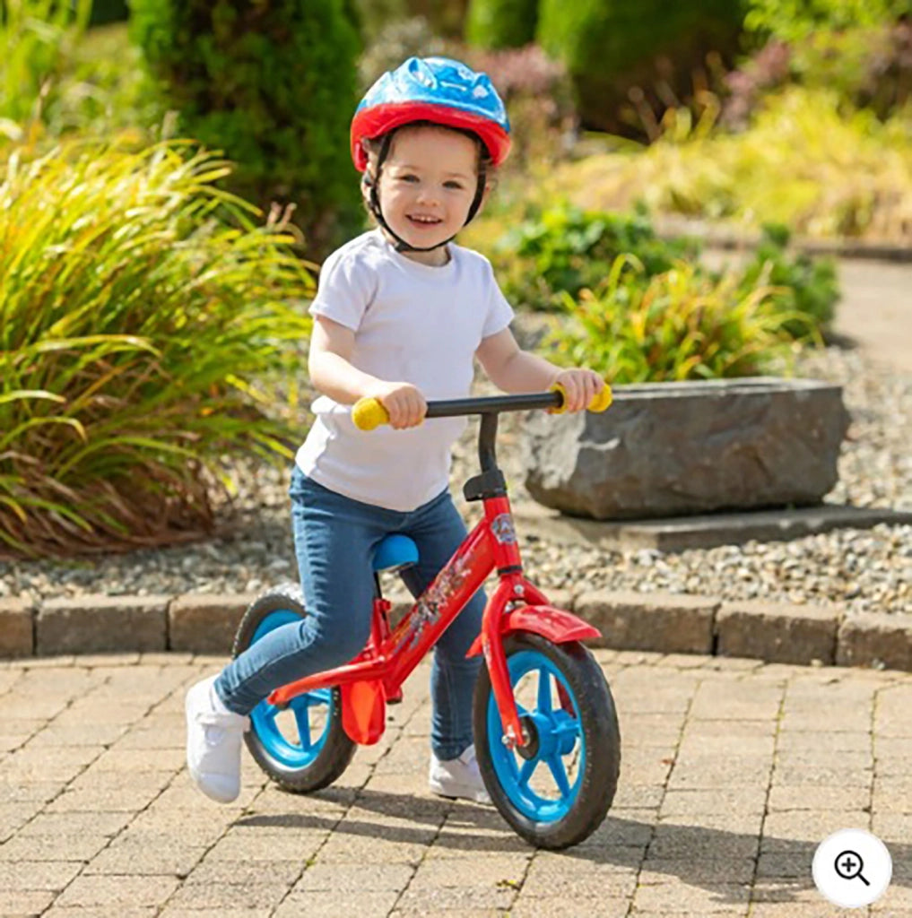 Bicicletta Senza Pedali Balance Bike per Bambini 10 Pollici Età 2-3 Anni Paw Patrol Rosso