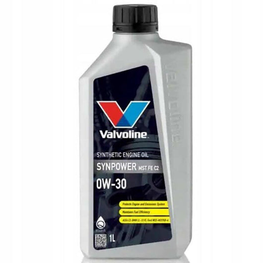 Valvoline Olio Motore Sintetico SynPower MST FE C2 0W30, 1 Litro Â§ Alte Prestazioni per Motori Diesel e Benzina Â§ Massima Protezione e Efficienza