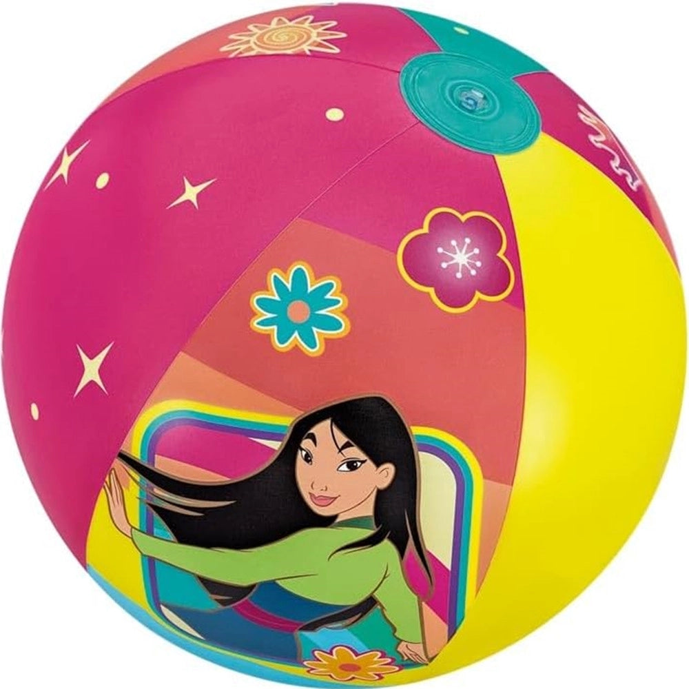 Trade Shop - Pallone Da Spiaggia Piscina Gonfiabile Tema Principesse Disney Bambine 2+anni 51cm 91042w -