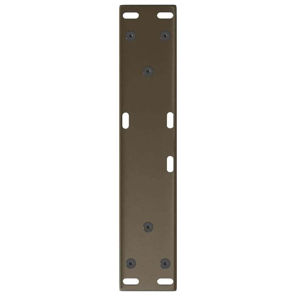 Set di 2 gambe per tavolino a forma di V 40 x 30 x 31 cm robuste ed esteticamente gradevoli design moderno in acciaio naturale 02_0056895