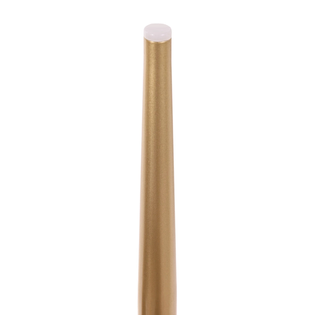 Sedia da pranzo 45.5x62x87.5 cm con piedini antiscivolo; velluto e gambe in metallo beige