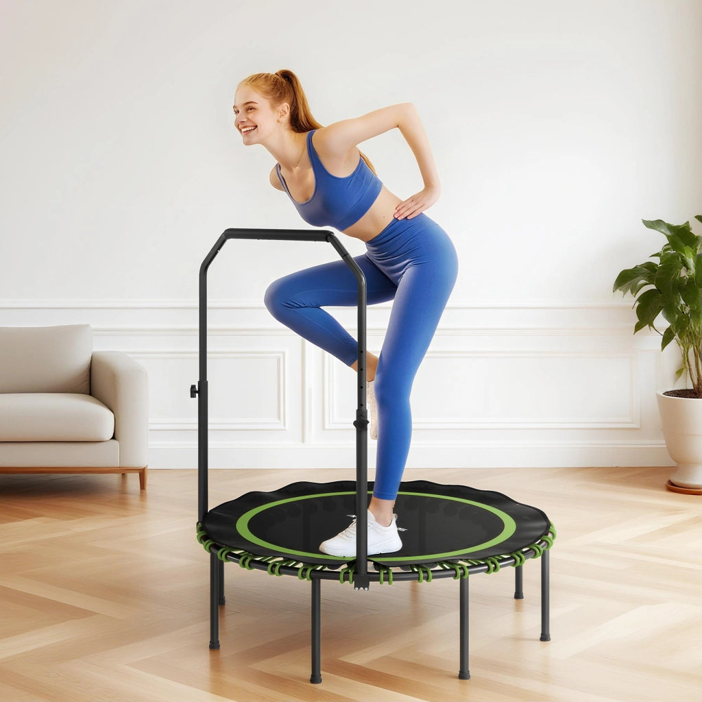 Trampolino Fitness ¨C zephmum ¨C Verde, Acciaio e Plastica