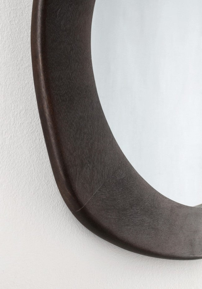 Specchio Legno Marrone Scuro Moderno da Parete 54,5 cm - EVANS