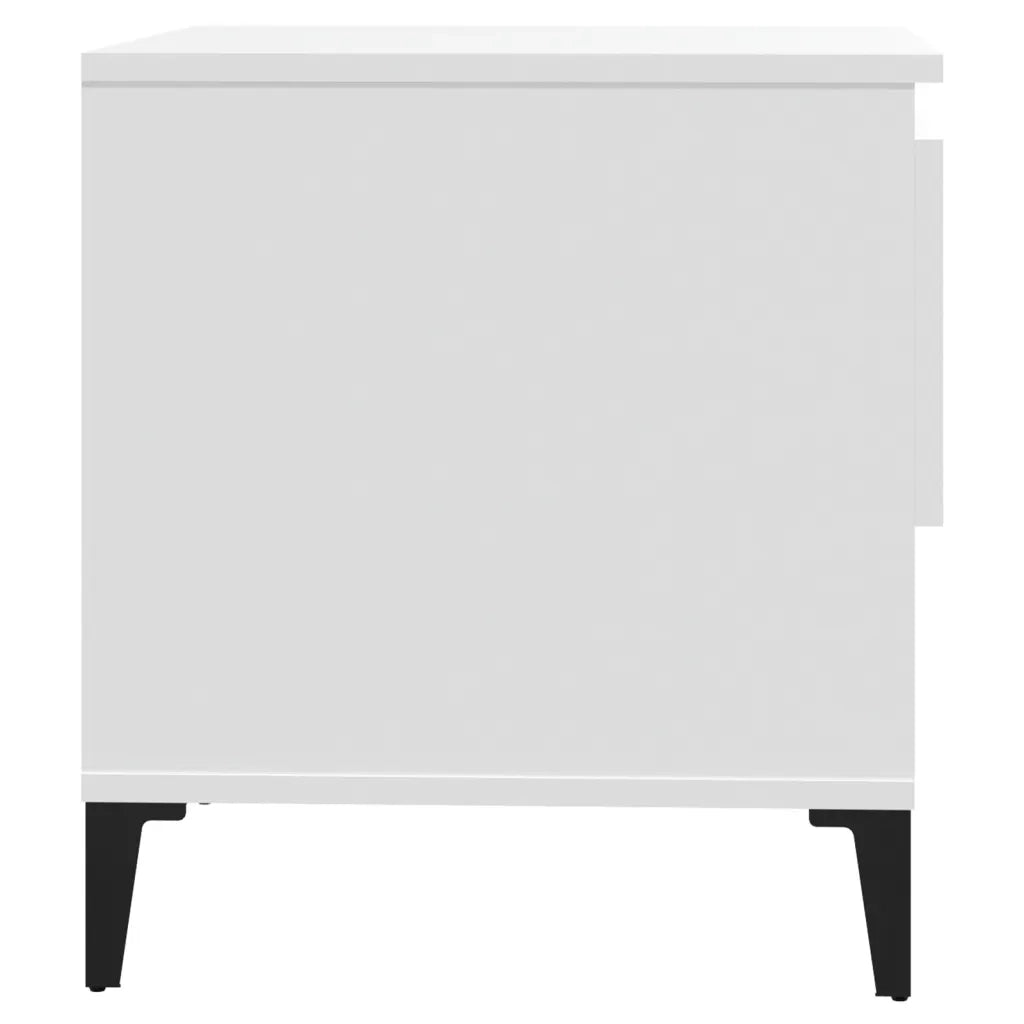 Tavolini 2 pz Bianchi 50x46x50 cm in Legno Multistrato 819549