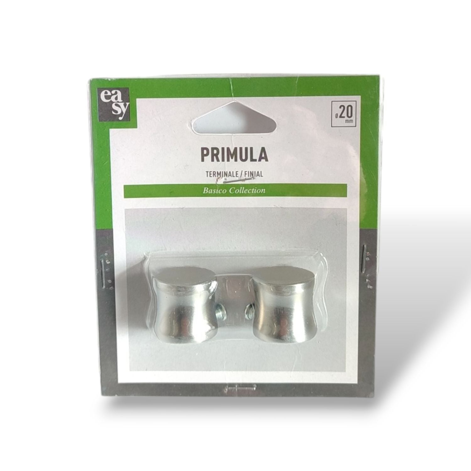 TERMINALE DECORATIVO PRIMULA NICHEL SATINATO