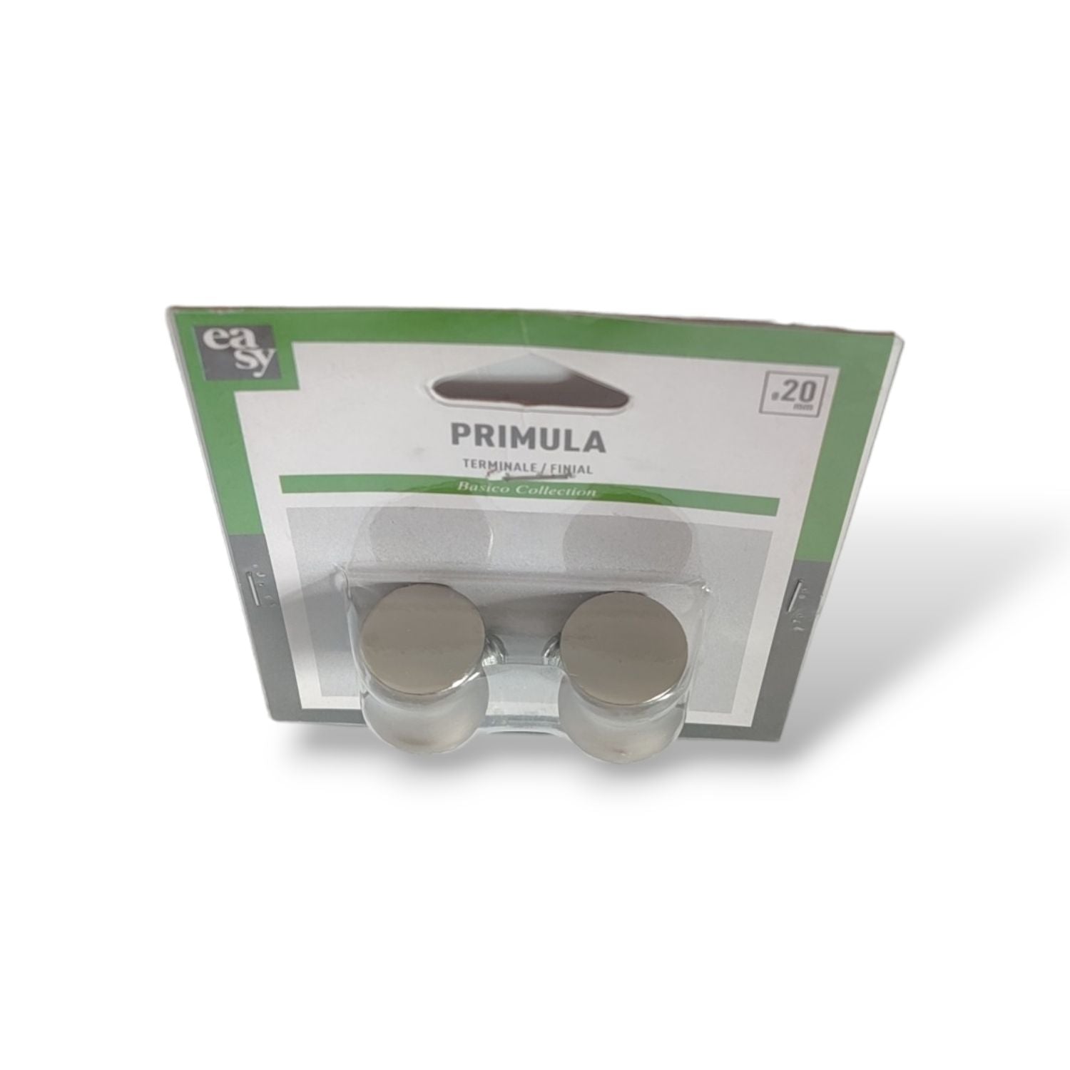 TERMINALE DECORATIVO PRIMULA NICHEL SATINATO