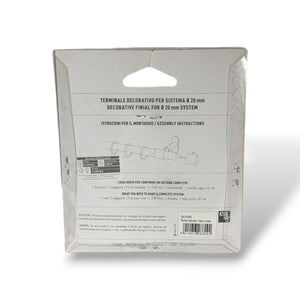 TERMINALE DECORATIVO PRIMULA NICHEL SATINATO